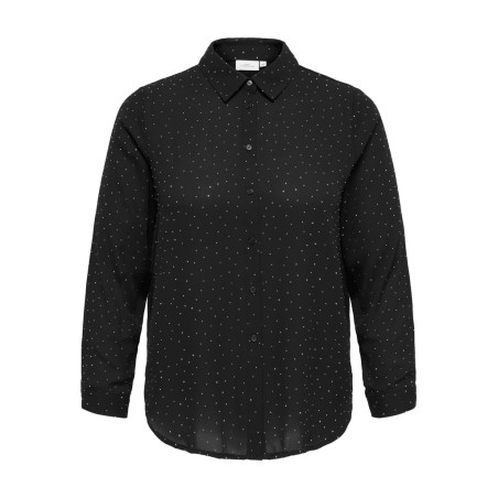 ONLY CARMAKOMA Zeke skjorte - Black
