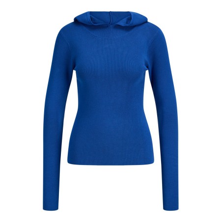 JJXX Jade tight strikhoodie - True Blue