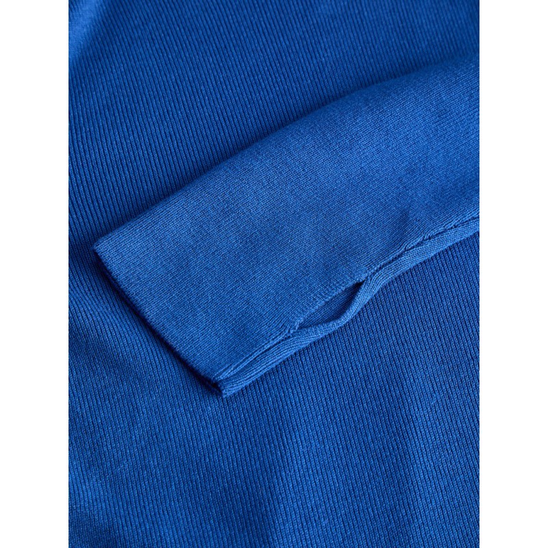 JJXX Jade tight strikhoodie - True Blue