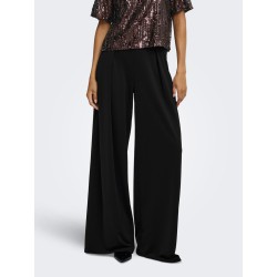 JDY Dina life pleat wide bukser - Black