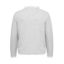 ONLY CARMAKOMA Cher detail striktrøje - Light Grey Melange