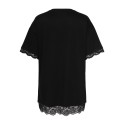 ONLY CARMAKOMA Lise lace mini kjole - Black / Black Lace