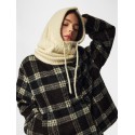 PIECES Nambi cable balaclava - Whitecap Gray