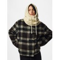 PIECES Nambi cable balaclava - Whitecap Gray