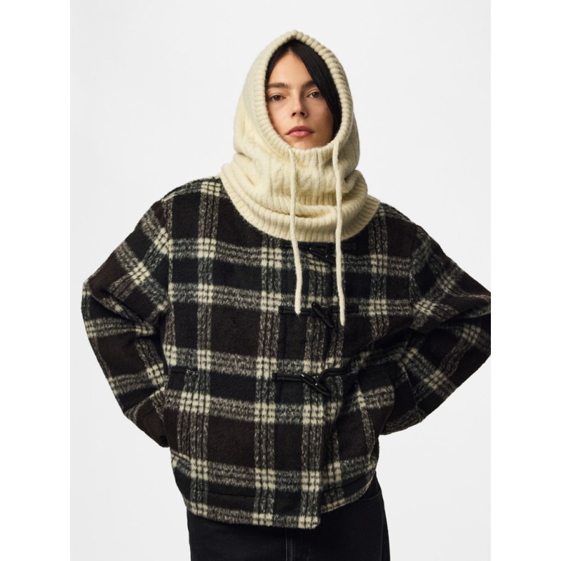 PIECES Nambi cable balaclava - Whitecap Gray