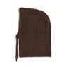PIECES Nambi cable balaclava - Hot Fudge
