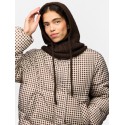PIECES Nambi cable balaclava - Hot Fudge