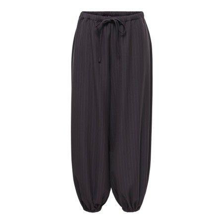 JDY Paloma pinstripe loose bukser - Chocolate Plum
