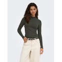 JDY Fransiska langærmet bluse - Black Olive
