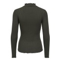 JDY Fransiska langærmet bluse - Black Olive