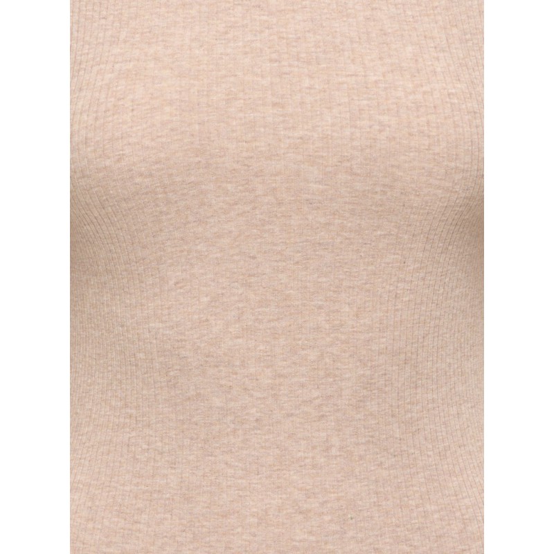 JDY Reno 2/4 rib bluse - Oatmeal / Melange