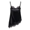 JDY Valerie velvet lace top - Black