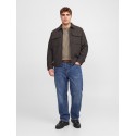 JACK & JONES PLUS Wakefield whool blend jakke - Chocolate Brown / Twill