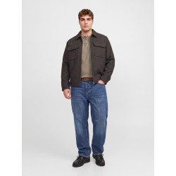 JACK & JONES PLUS Wakefield whool blend jakke - Chocolate Brown / Twill