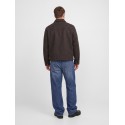 JACK & JONES PLUS Wakefield whool blend jakke - Chocolate Brown / Twill