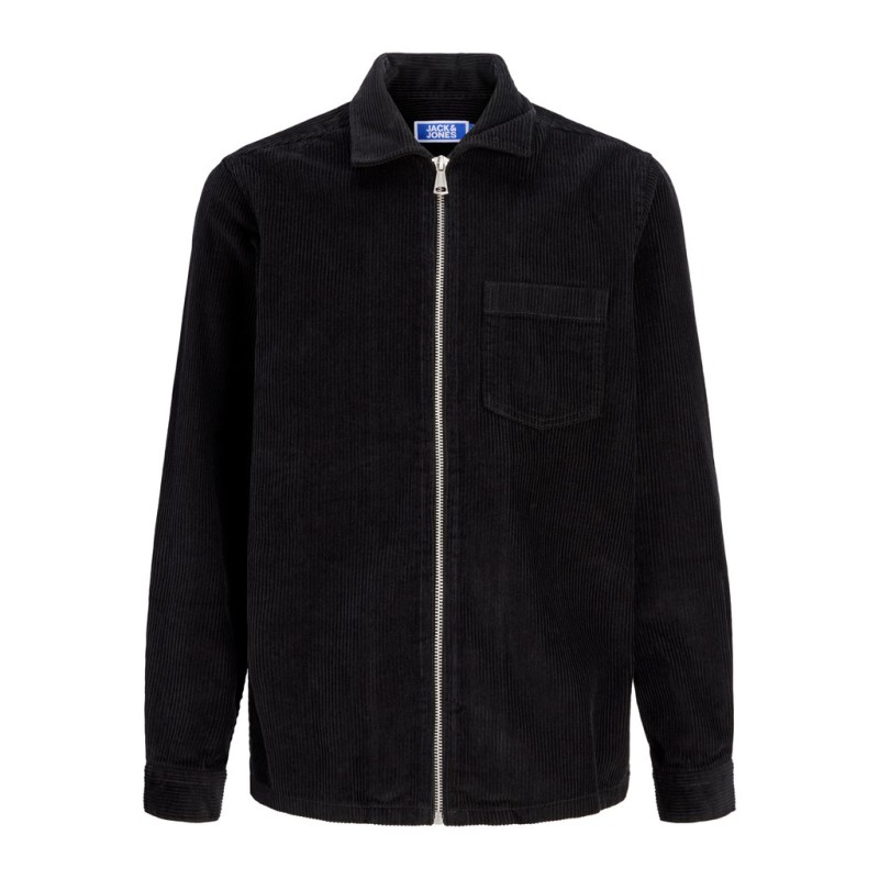 JACK & JONES JUNIOR Toronto cordudoy zip overshirt - Black