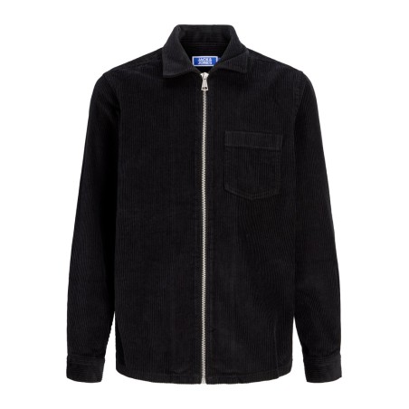 JACK & JONES JUNIOR Toronto cordudoy zip overshirt - Black