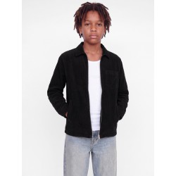 JACK & JONES JUNIOR Toronto cordudoy zip overshirt - Black