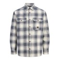 JACK & JONES Luivy check overshirt - Dark Navy
