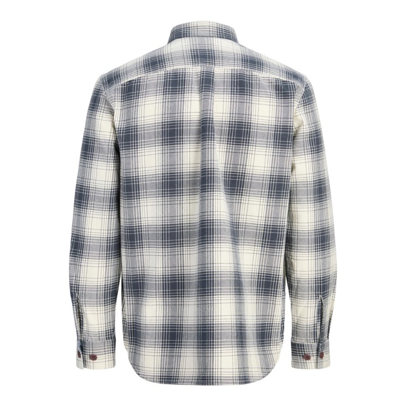 JACK & JONES Luivy check overshirt - Dark Navy