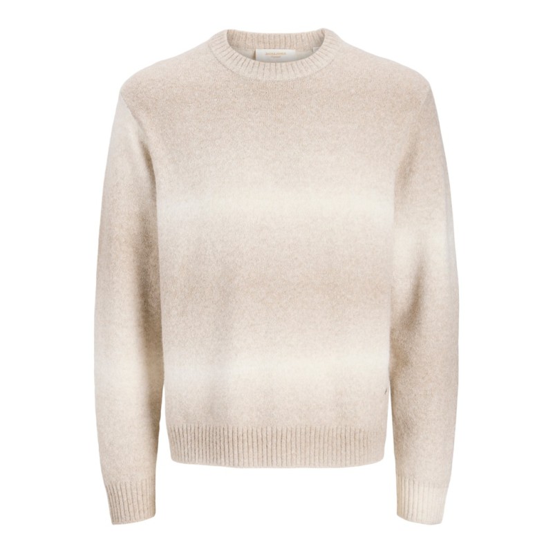 JACK & JONES JUNIOR Toronto pace dye striktrøje - Feather Gray