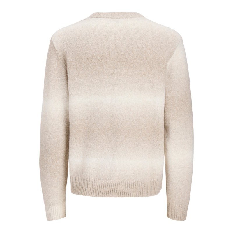 JACK & JONES JUNIOR Toronto pace dye striktrøje - Feather Gray