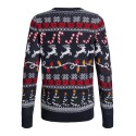 JACK & JONES JUNIOR Xmas santa striktrøje - Navy Blazer / Reindeer