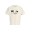 JACK & JONES Norrebro crayon T-shirt -  Antique White