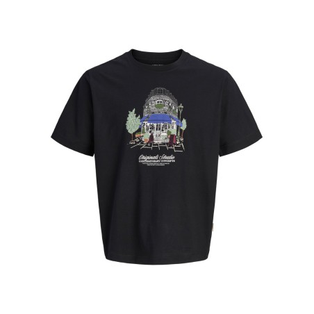 JACK & JONES Norrebro crayon T-shirt - Black