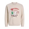 JACK & JONES JUNIOR Merry skull xmas sweatshirt - Moonbeam