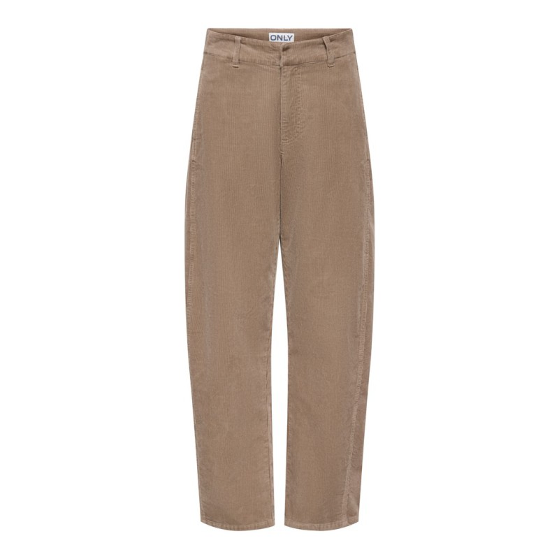 ONLY Clair-Flora barrel fløjlsbukser - Taupe Gray