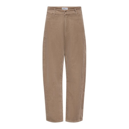 ONLY Clair-Flora barrel fløjlsbukser - Taupe Gray