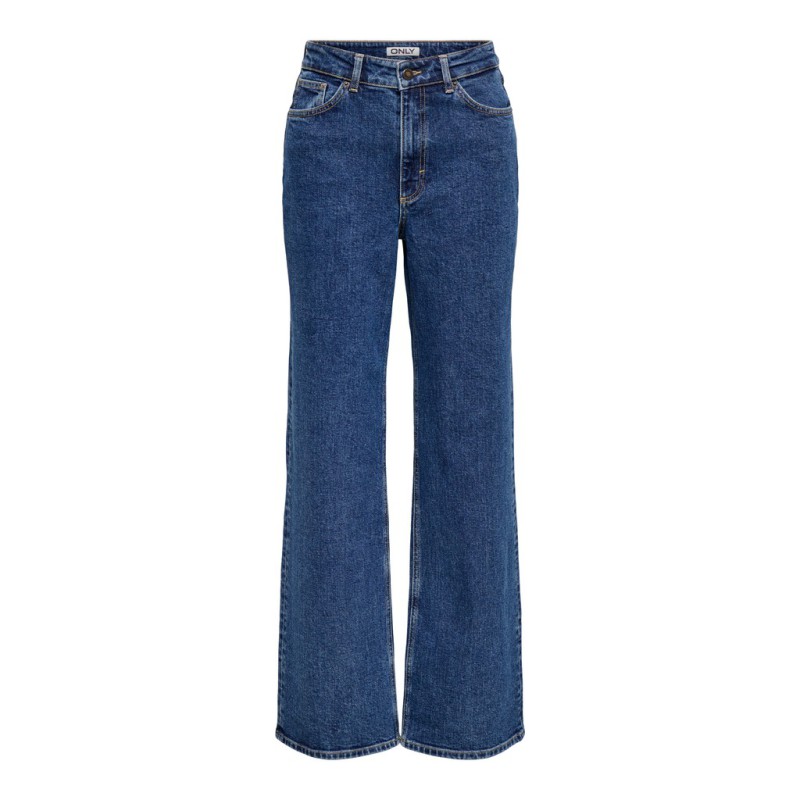 ONLY Juicy high waist wide denim jeans - Dark Blue Denim