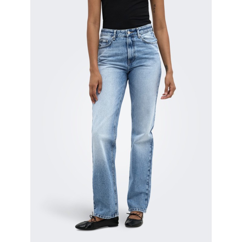 ONLY Everyday straight denim jeans - Medium Blue Denim