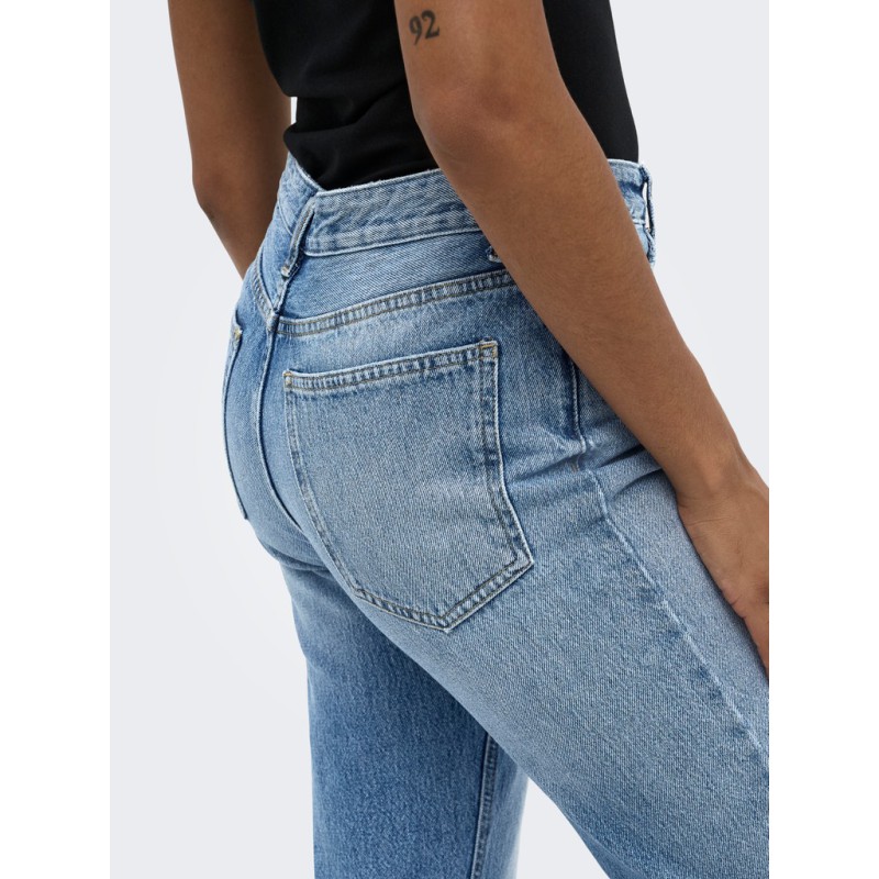 ONLY Everyday straight denim jeans - Medium Blue Denim