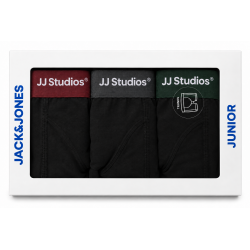 JACK & JONES JUNIOR Soho solid underbukser 3 pak - Black / Pack: Black - Black