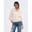 ONLY Maggie 3/4 wide zip strikcardigan - Birch