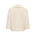 ONLY Maggie 3/4 wide zip strikcardigan - Birch