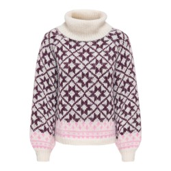 ONLY Caro rollneck striktrøje - Birch