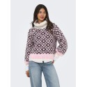 ONLY Caro rollneck striktrøje - Birch