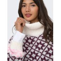 ONLY Caro rollneck striktrøje - Birch