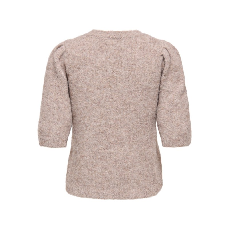 ONLY Zaggie flower striktrøje - Silver Mink