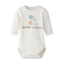 NAME IT BABY Oki pooh langærmet body - Peyote Melange