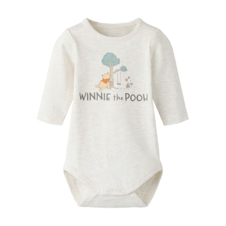 NAME IT BABY Oki pooh langærmet body - Peyote Melange