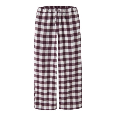 NAME IT KIDS Pige - Runiq bukser -  Catawba Grape / Checks