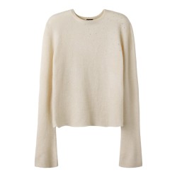 LMTD Lodet stud short striktrøje - Antique White