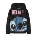 NAME IT KIDS Pige - Olbana stitch relaxed sweatshirt - Black