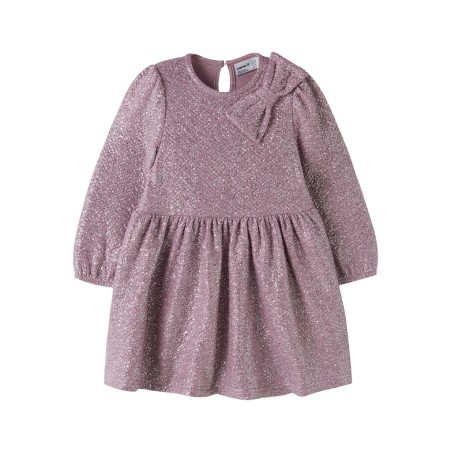 NAME IT MINI Pige - Ditsia langærmet kjole - Mauve Shadows