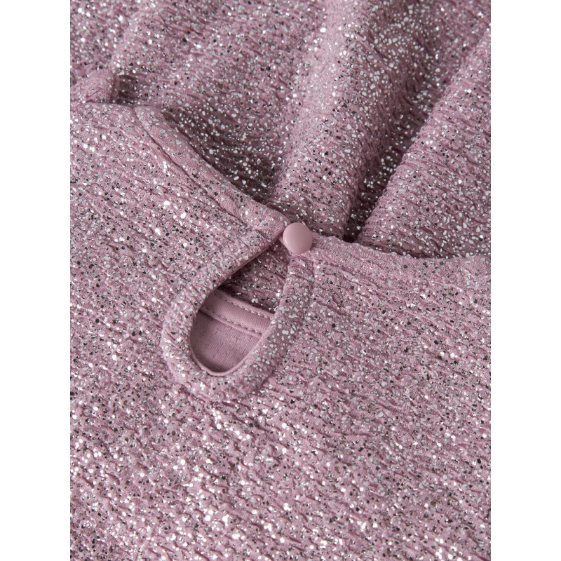 NAME IT MINI Pige - Ditsia langærmet kjole - Mauve Shadows