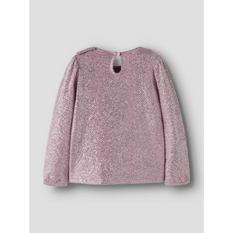 NAME IT MINI Pige - Ditsia langærmet bluse - Mauve Shadows